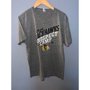 District Threads Chicago Blackhawks Prospect Camp 2013 Gray Graphic T-Shirt NHL